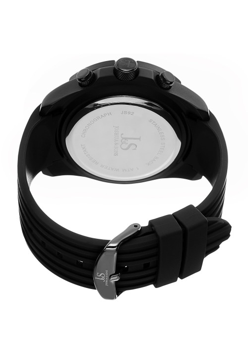 Tracer Milled Bezel Record Dial Rubber Strap JS92
