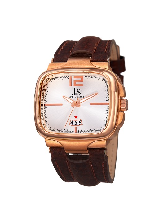 Tracer Square Case Radiant Dial Leather Strap JX117