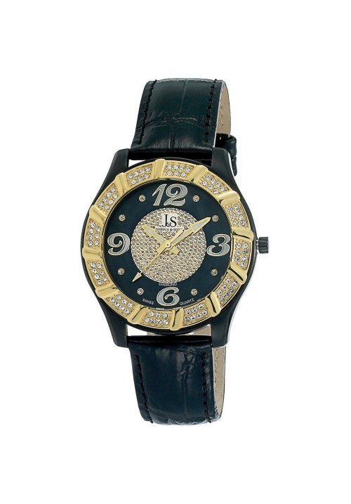 Imperial Crystal Whirlwind Bezel MOP Dial Leather JS-17